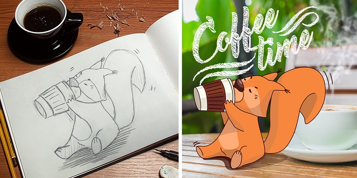 Процесс создания иллюстраций