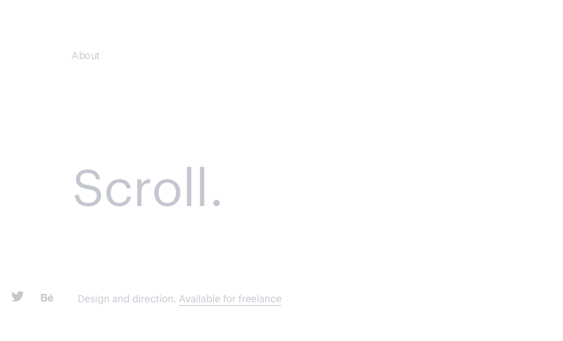 Ультраминимализм в веб-дизайне