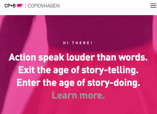 Пример использования синемаграфии на сайте