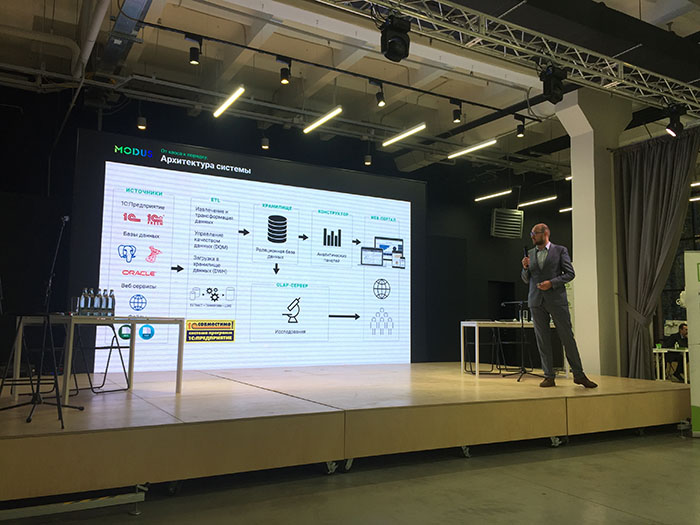 Выступление Максима Иванова  из HandySoft